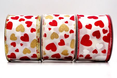 Cinta de alambre con diseño de corazón brillante_KW0041.KW0042.KW0043.KW0044